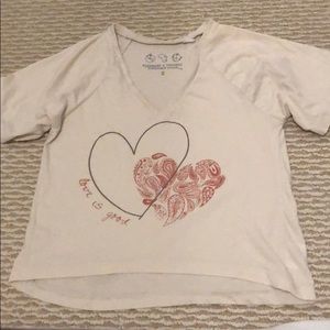 Threads 4 Thought love is good hearts tee t-shirt